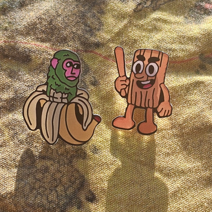 097: Brain Rot Acrylic Pins Lot 2