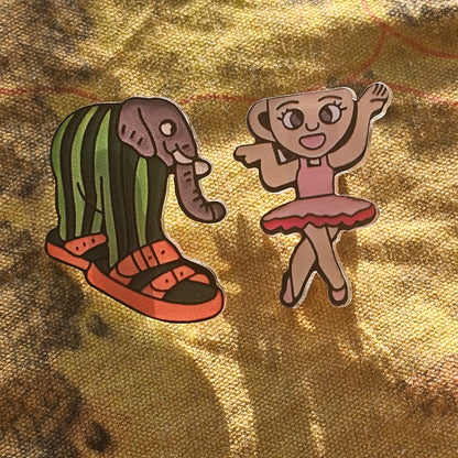 098: Brain Rot Acrylic Pins Lot 3