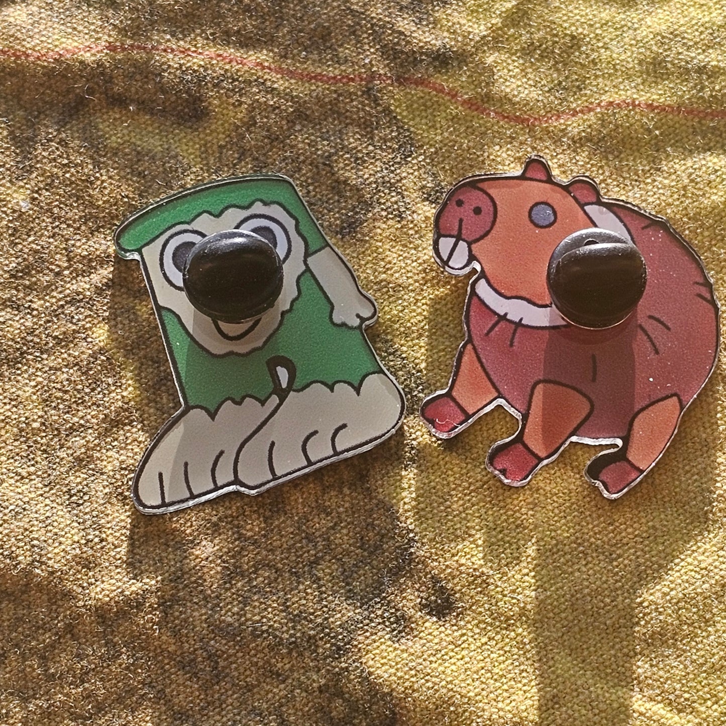 099: Brain Rot Acrylic Pins Lot 4