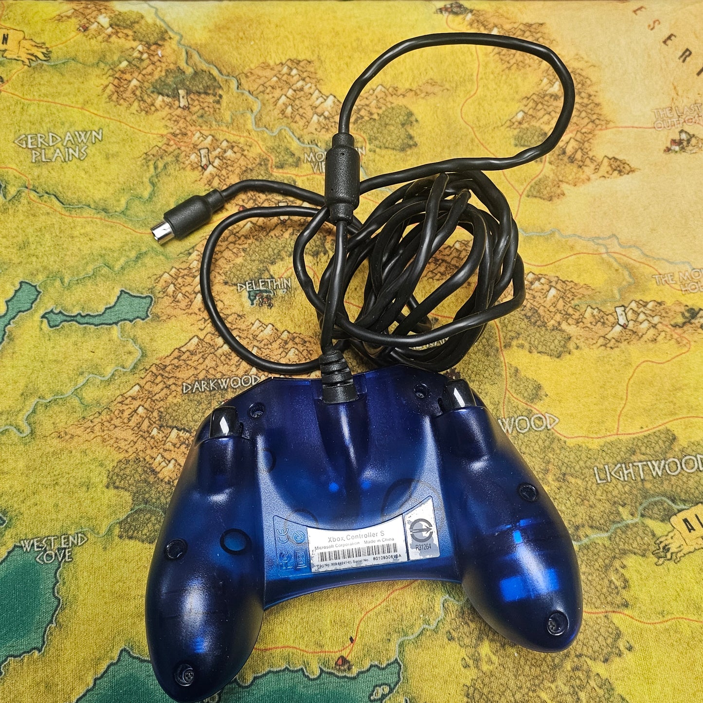 133: Transparent Blue XBox Controller