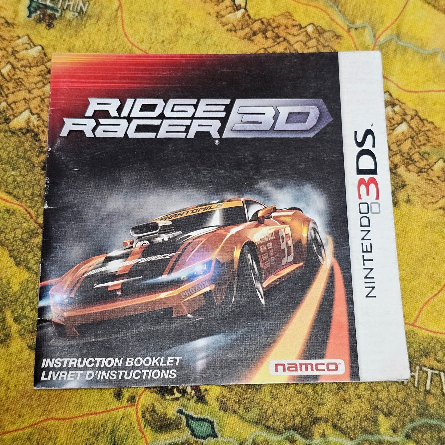 018: MANUAL: Ridge Racer 3D - 3DS