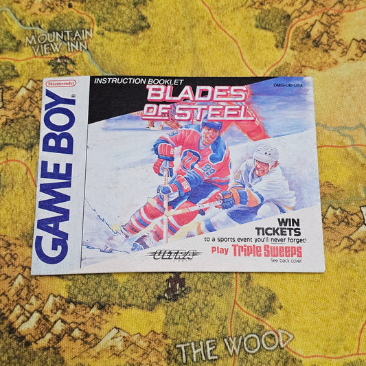 002: MANUAL: Blades of Steel - Game Boy