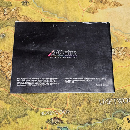 007: MANUAL: Star Voyager Game Pak Instructions - NES