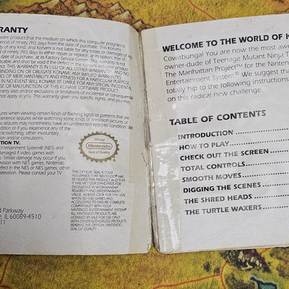 008: MANUAL: TMNT III The Manhattan Project - NES