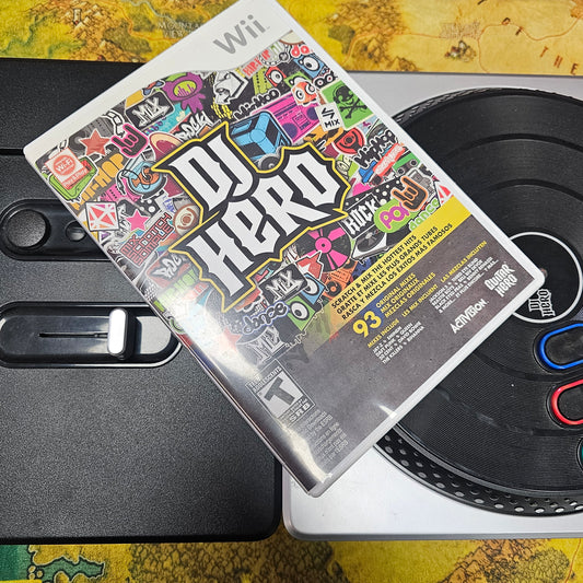 002: DJ Hero Game and Turntable - Wii