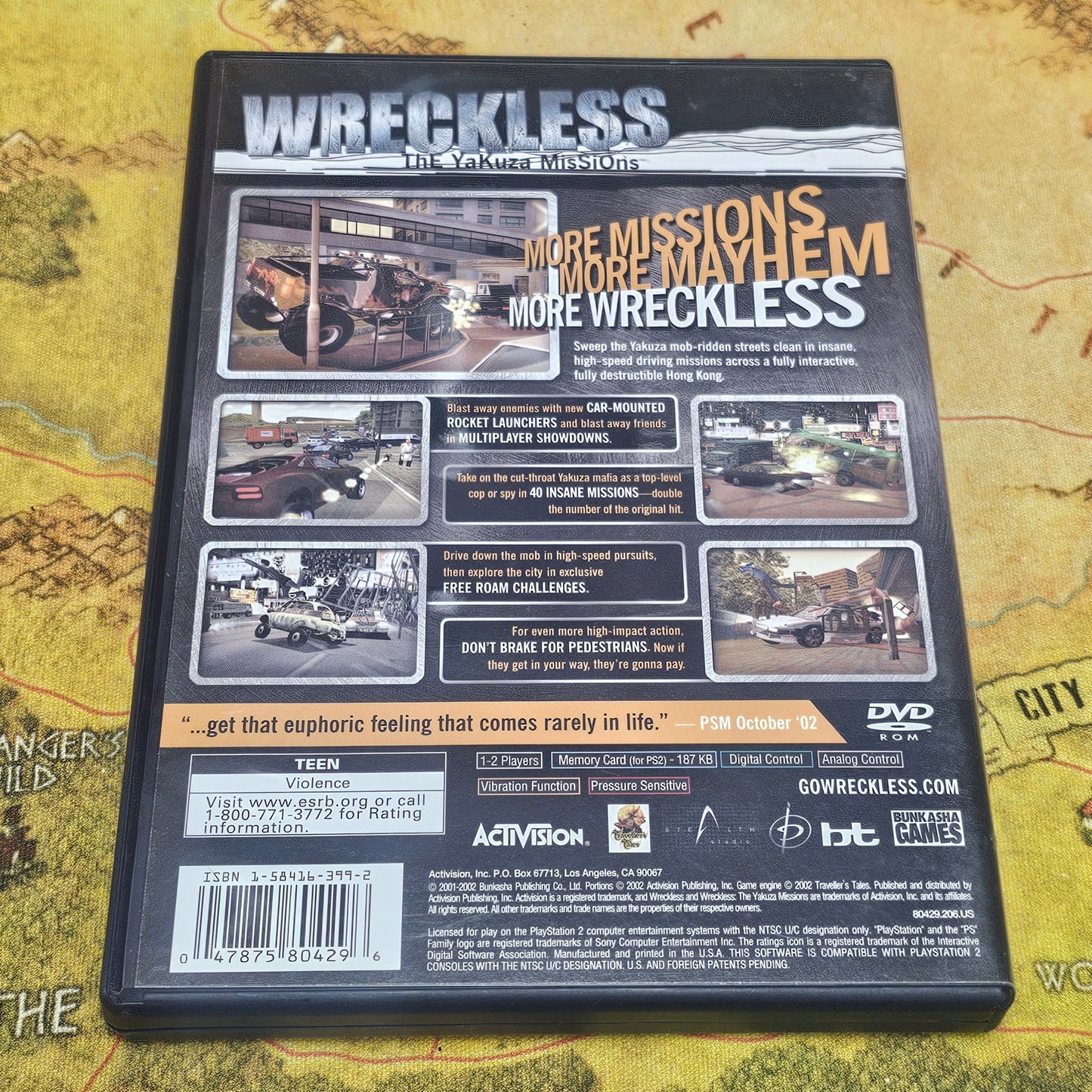 081: Wreckless: The Yakuza Missions - PS2