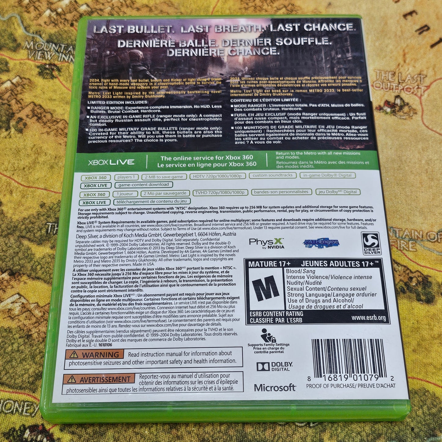 076: Metro Last Light - XBox 360