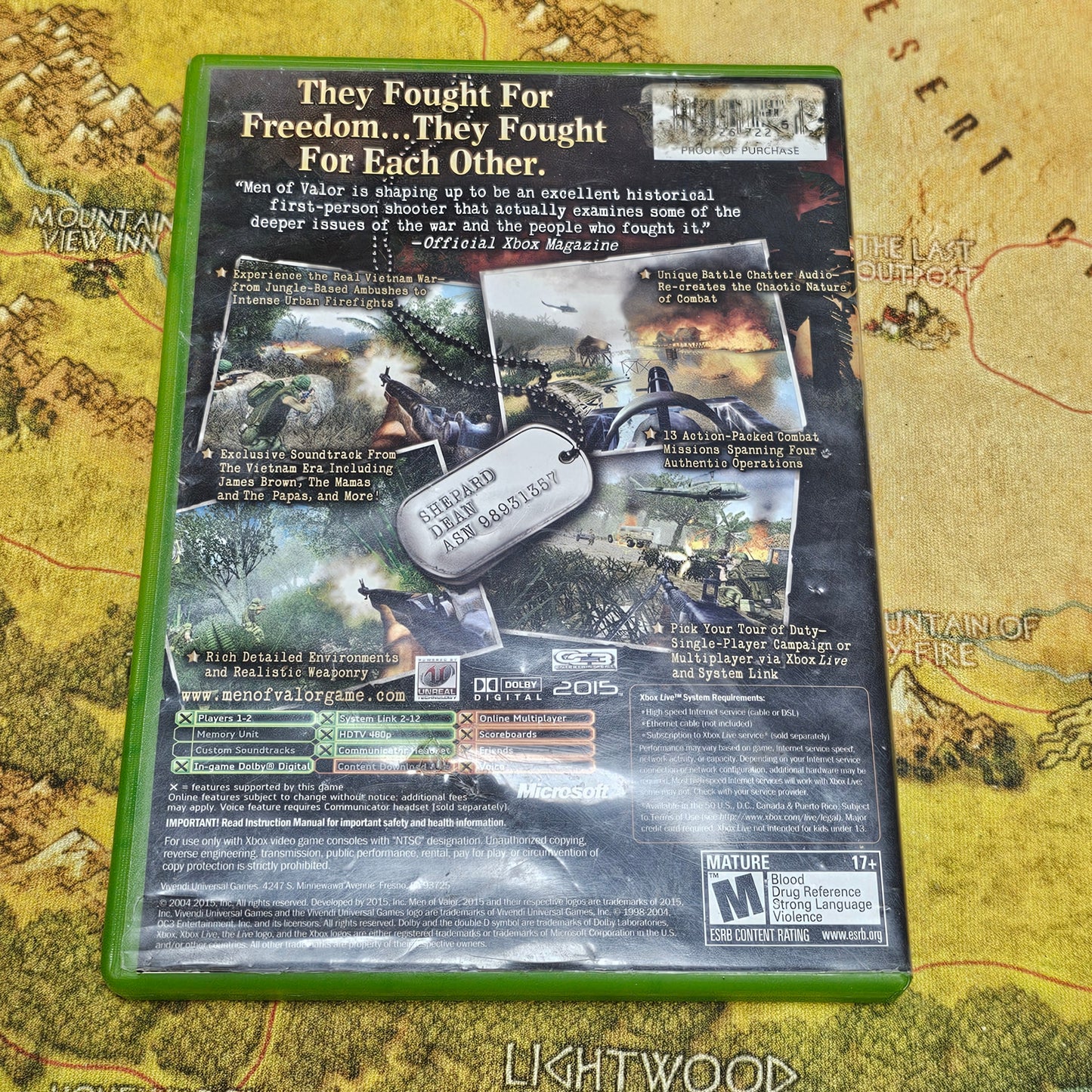 004: Men of Valor - XBox