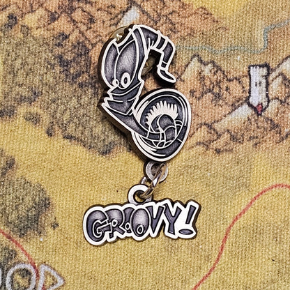 027: Groovy Dangle Pin
