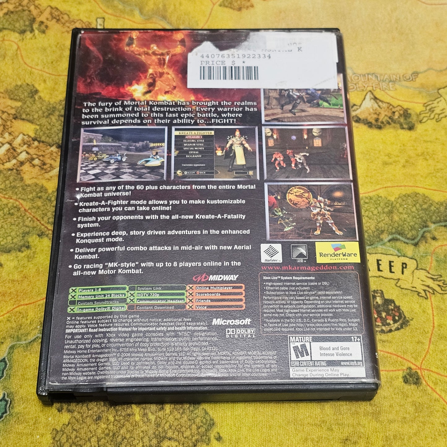 018: Mortal Kombat: Armageddon - XBox