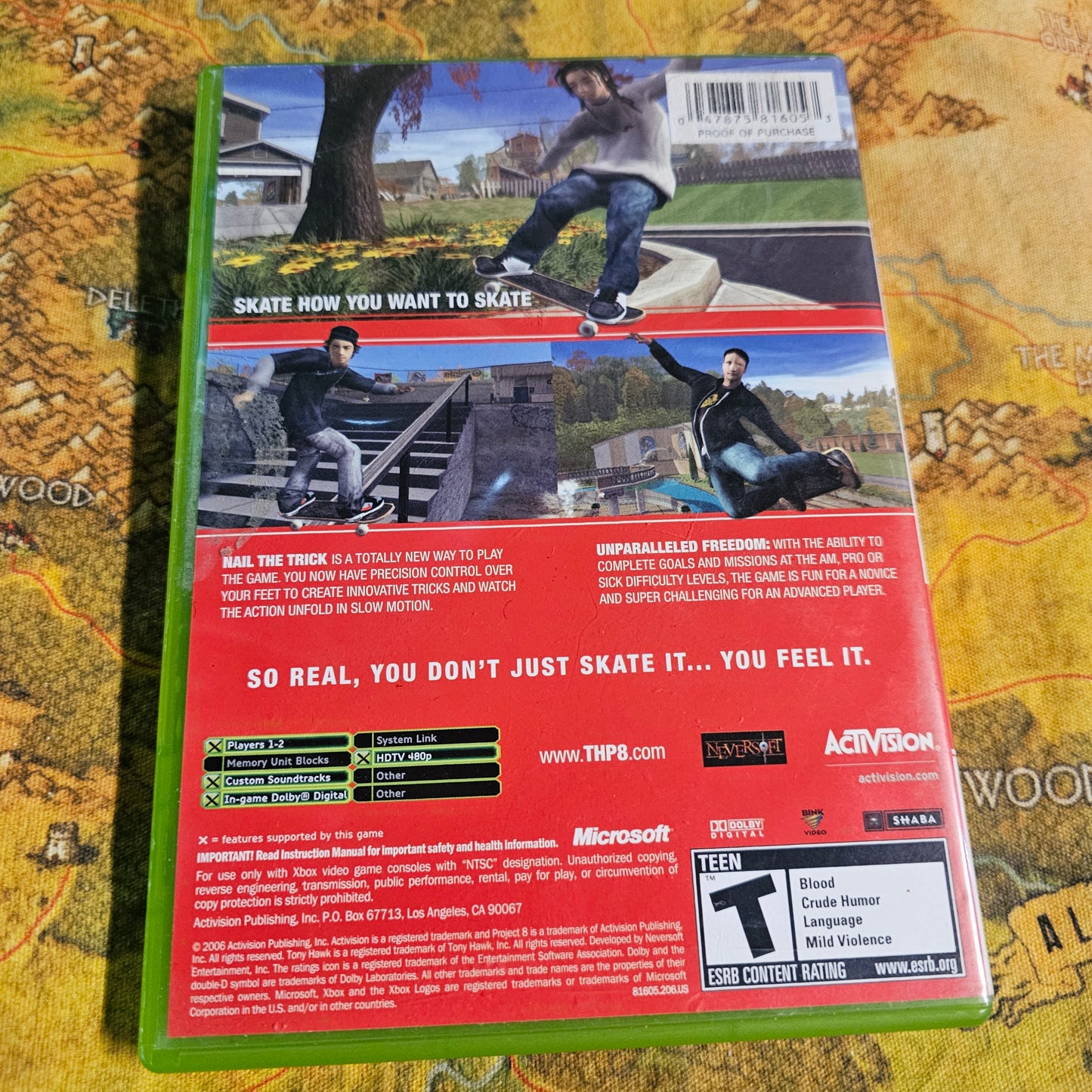 039: Tony Hawk's Project 8 - XBox