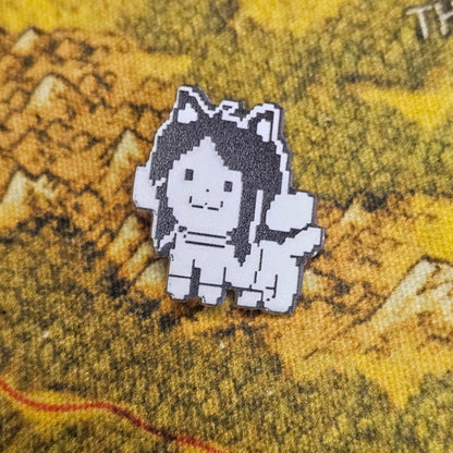 161: Temmie Undertale Acrylic Pin