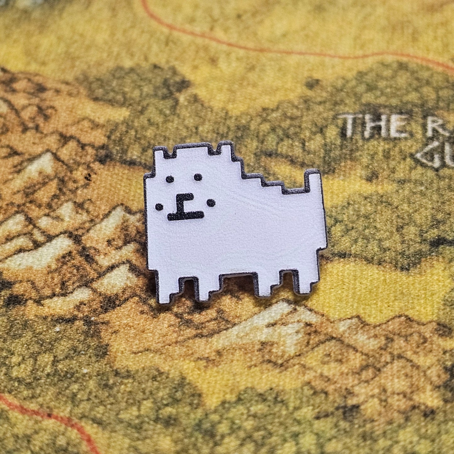 162: Undertale Dog Acrylic Pin