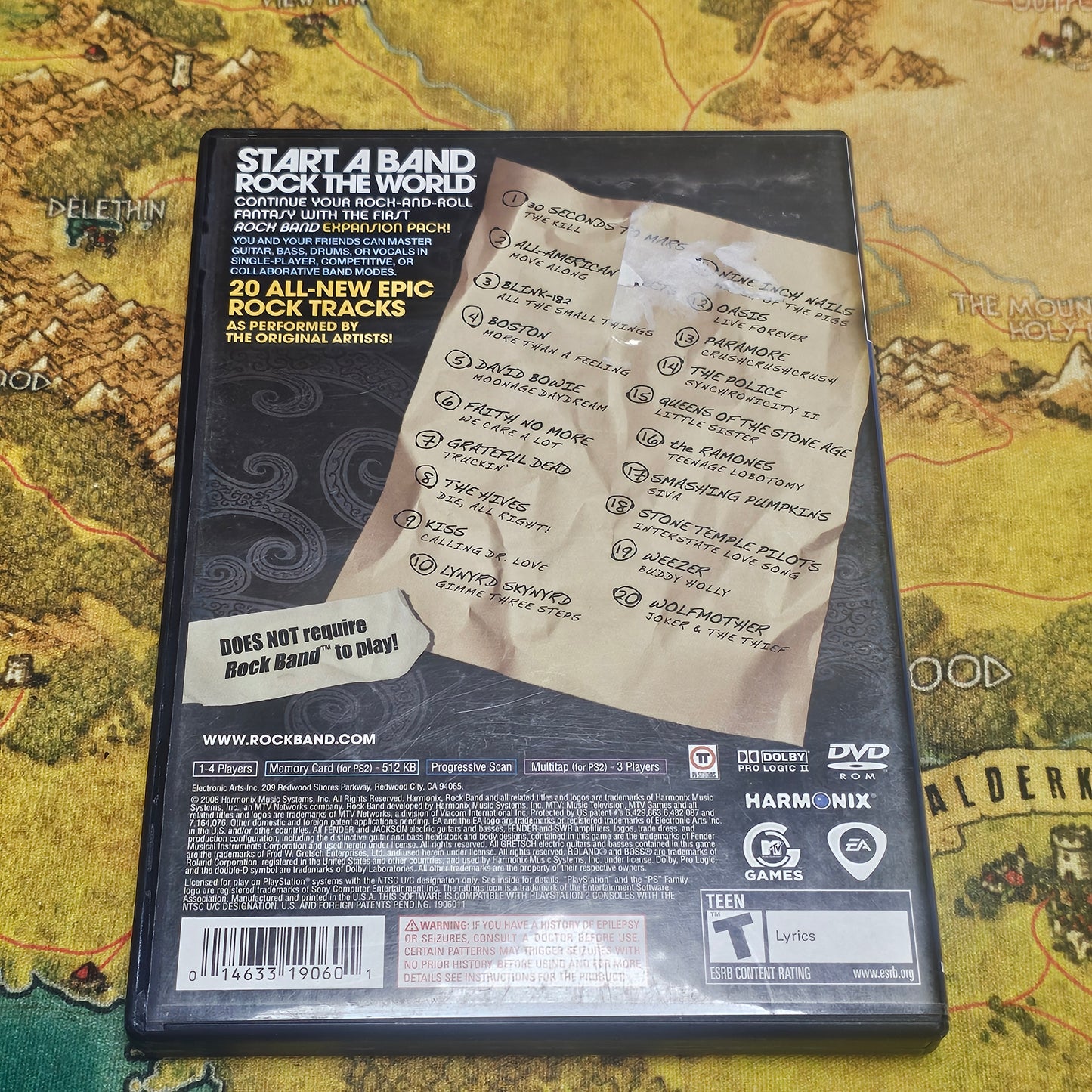 047: Rock Band Track Pack Volume 1 - PS2