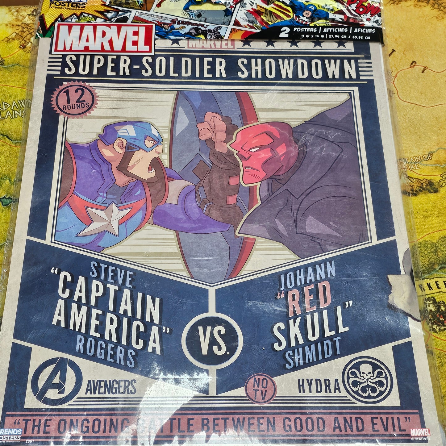086: Spidey/Cap Double Poster Pack