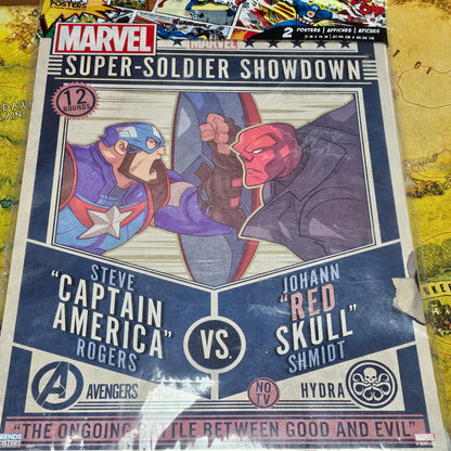 086: Spidey/Cap Double Poster Pack