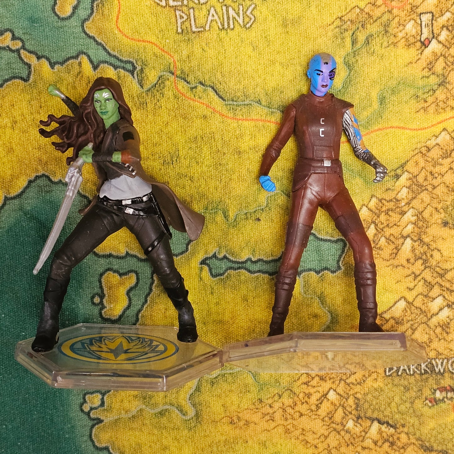 077: Guardians of the Galaxy Figures x 2