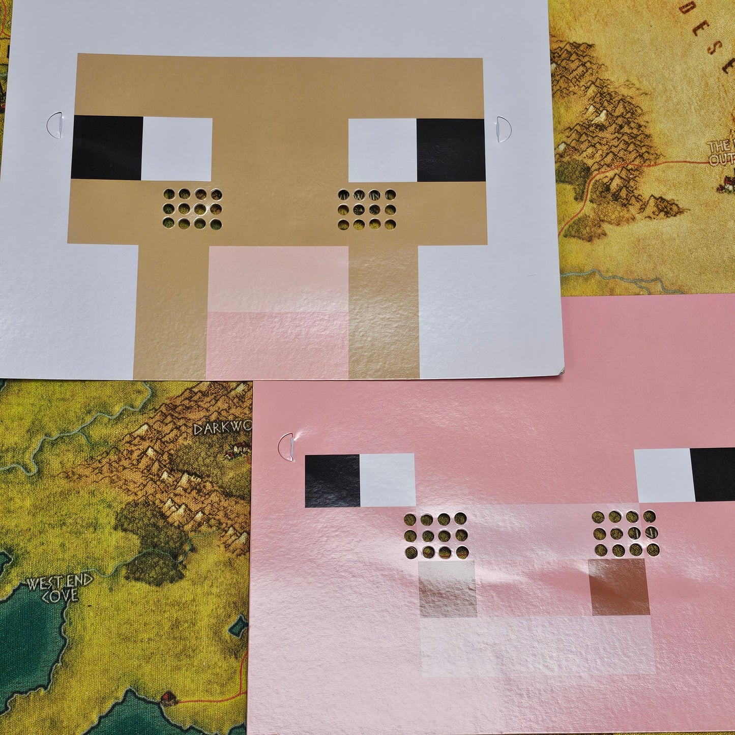 072: Sheep and Pig Paper Masks