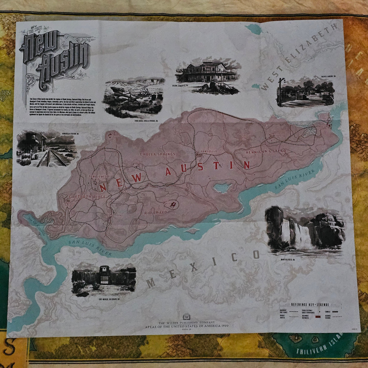 070: Red Dead Redemption II Maps Poster