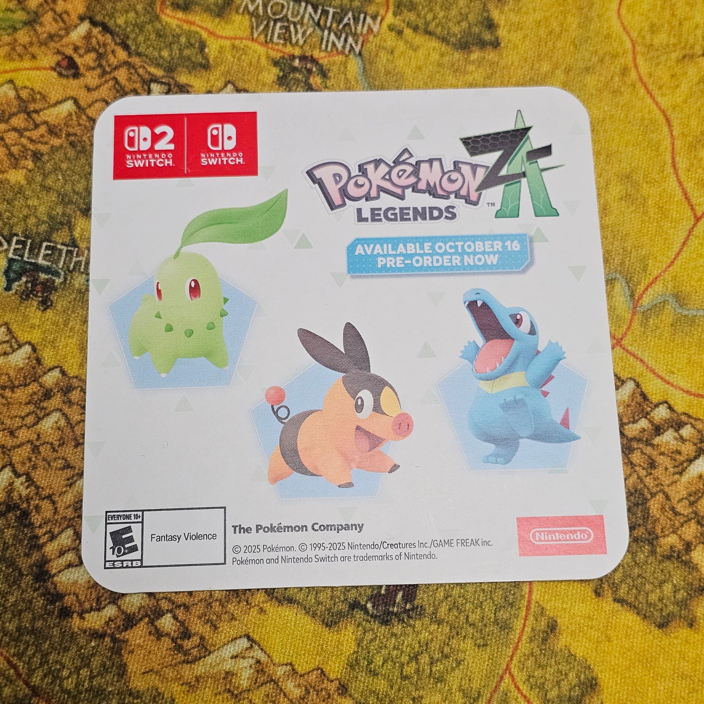 089: Pokemon Z-A Countertop Mini Signage