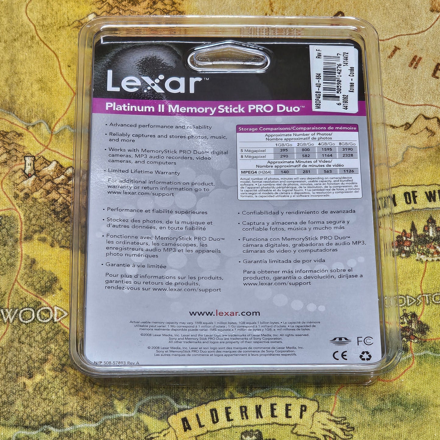 050: Lexar 4GB Platinum II Memory Stick PRO Duo