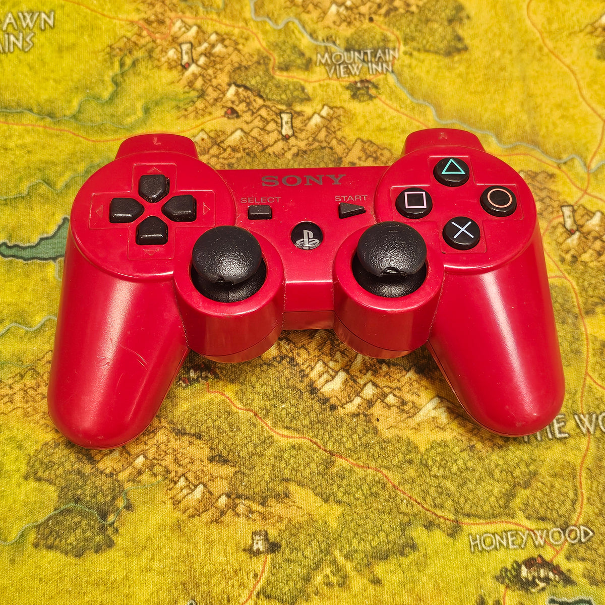 107: Red PS3 Controller