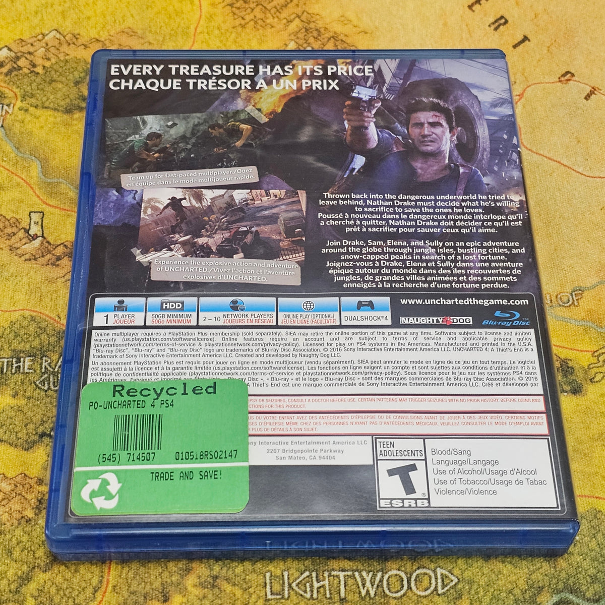016: Uncharted 4: A Thief's End - PS4
