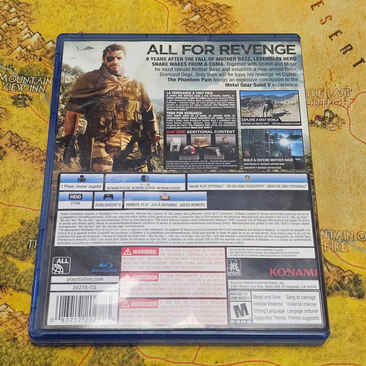 013: Metal Gear Solid V: The Phantom Pain - PS4