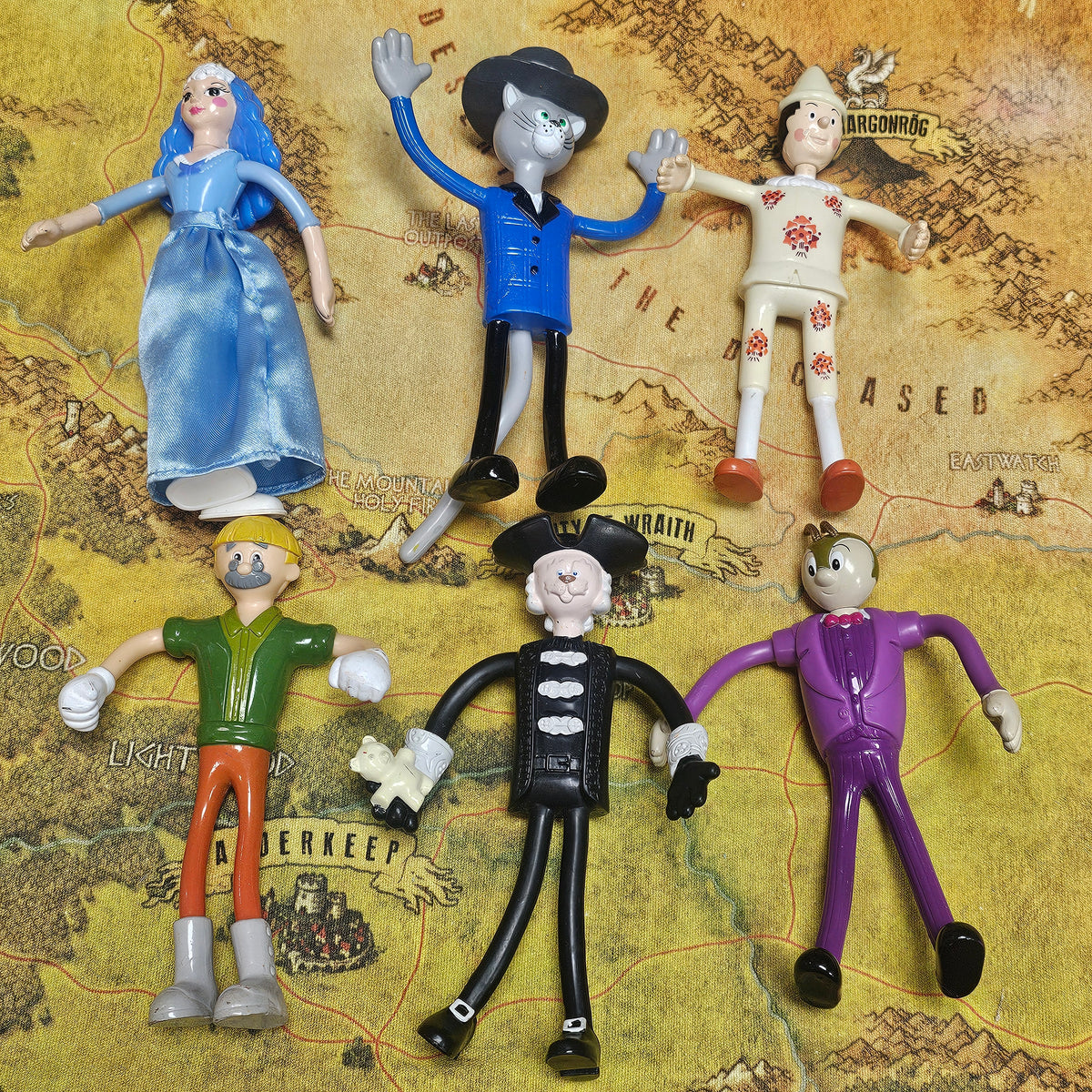 081: McDonalds Pinocchio Bendy Figures
